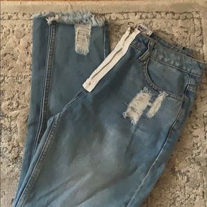 Princess polly zip front jeans